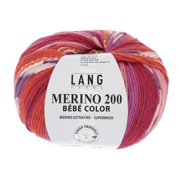 Lang Merino 200 Bébé Color - - Mamas Garn